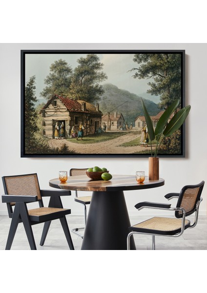 Çerçeveli Dekoratif Kanvas Tablo, Luigi Mayer'in Osmanlı Hakimiyeti Isimli TABLOSU-7023