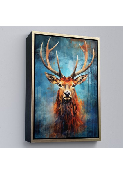 Çerçeveli Dekoratif Kanvas Tablo, Suluboya Geyik TABLOSU-7536 fiyatları