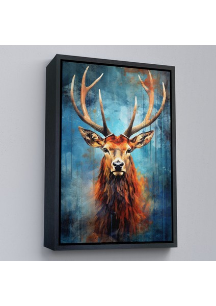 Çerçeveli Dekoratif Kanvas Tablo, Suluboya Geyik TABLOSU-7536 modelleri