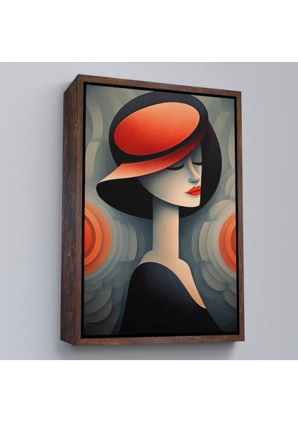 Çerçeveli Dekoratif Kanvas Tablo, Vintage Güzel Kadın TABLOSU-7543 fiyatları