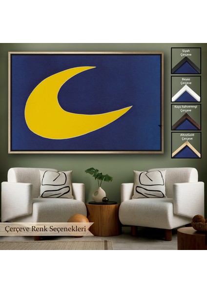 Çerçeveli Dekoratif Kanvas Tablo, Joan Miro Güneşin Şarkısı TABLOSU-7074