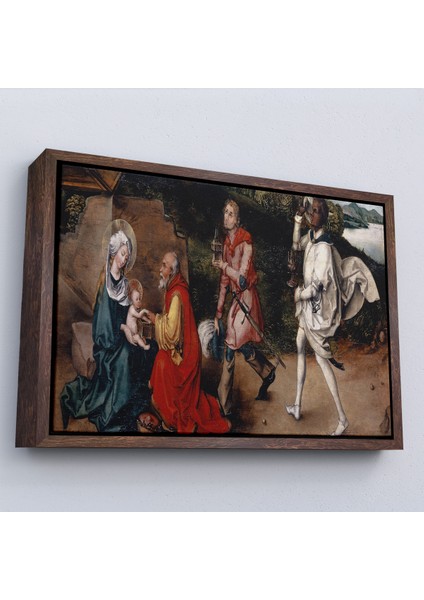 Çerçeveli Dekoratif Kanvas Tablo, Albrecht Dürer - Magi'nin Hayranlığı TABLOSU-7049