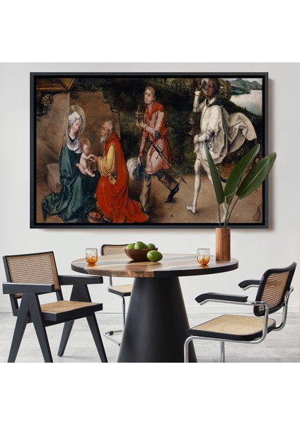 Çerçeveli Dekoratif Kanvas Tablo, Albrecht Dürer - Magi'nin Hayranlığı TABLOSU-7049
