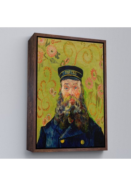 Çerçeveli Dekoratif Kanvas Tablo, Vincent Van Gogh - Postacı Joseph Roulin’in Portresi -POSTMAN-7381