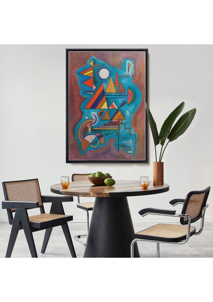 Çerçeveli Dekoratif Kanvas Tablo, Wassily Kandinsky - Ayakta Duran Tablo - STANDING-7498