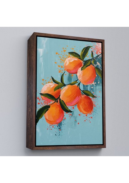Çerçeveli Dekoratif Kanvas Tablo, Limon Dalı TABLO-7570 fiyatları
