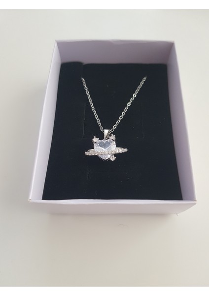 Zirkon Taş Kalp Kolye fiyatları