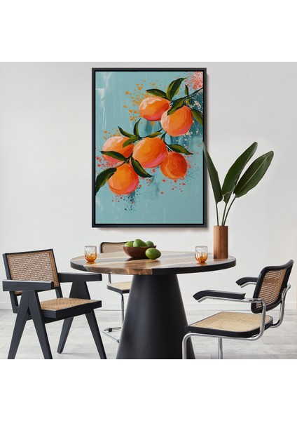 Çerçeveli Dekoratif Kanvas Tablo, Limon Dalı TABLO-7570