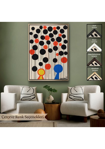 Çerçeveli Dekoratif Kanvas Tablo, Alexander Calder - Envol TABLO-7291