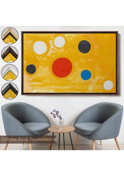 Çerçeveli Dekoratif Kanvas Tablo, Alexander Calder - Kozmik Tic Tac Toe TABLO-7107