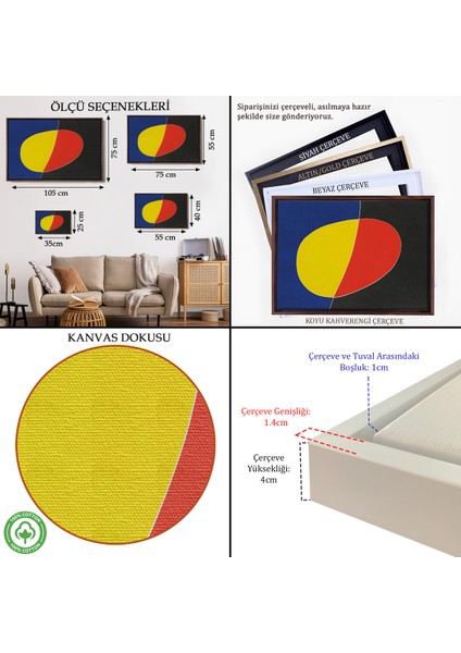 Çerçeveli Dekoratif Kanvas Tablo, Joan Miro Güneşin Şarkısı TABLOSU-7075 indirimleri