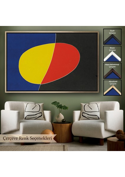 Çerçeveli Dekoratif Kanvas Tablo, Joan Miro Güneşin Şarkısı TABLOSU-7075