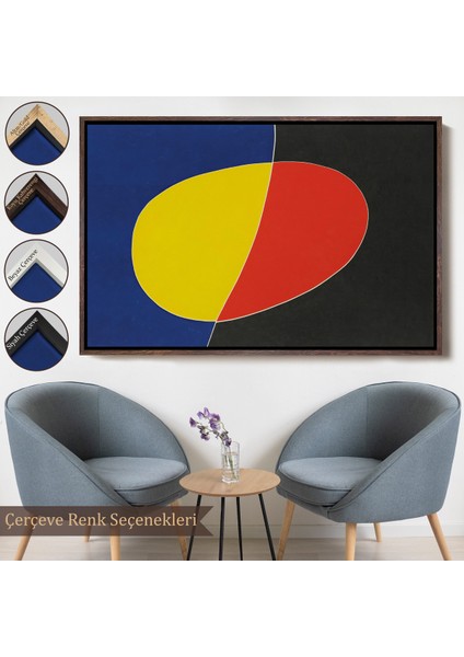 Çerçeveli Dekoratif Kanvas Tablo, Joan Miro Güneşin Şarkısı TABLOSU-7075