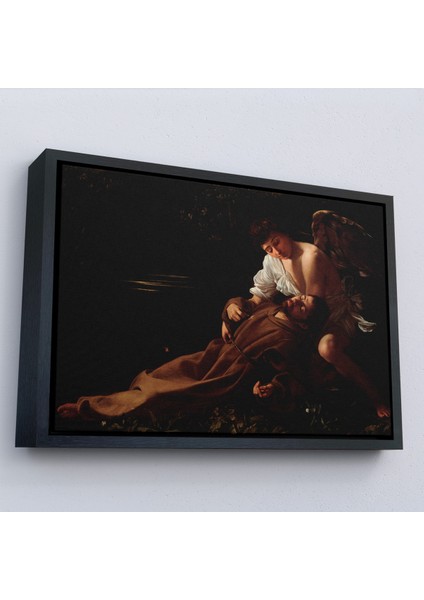 Çerçeveli Dekoratif Kanvas Tablo, Caravaggio - Saint Francis Of Assisi In Ecstasy TABLO-7123