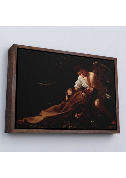 Çerçeveli Dekoratif Kanvas Tablo, Caravaggio - Saint Francis Of Assisi In Ecstasy TABLO-7123 fiyatları