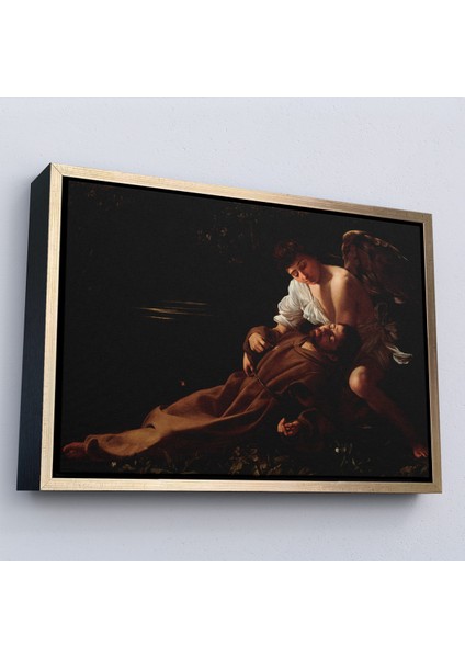 Çerçeveli Dekoratif Kanvas Tablo, Caravaggio - Saint Francis Of Assisi In Ecstasy TABLO-7123 modelleri
