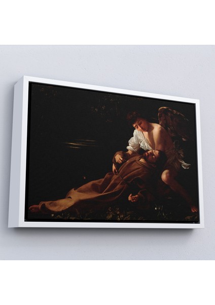 Çerçeveli Dekoratif Kanvas Tablo, Caravaggio - Saint Francis Of Assisi In Ecstasy TABLO-7123 fırsatları