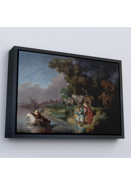 Çerçeveli Dekoratif Kanvas Tablo, Rembrandt - Avrupalının Kaçırılışı - The Abduction Of EUROPA-7138