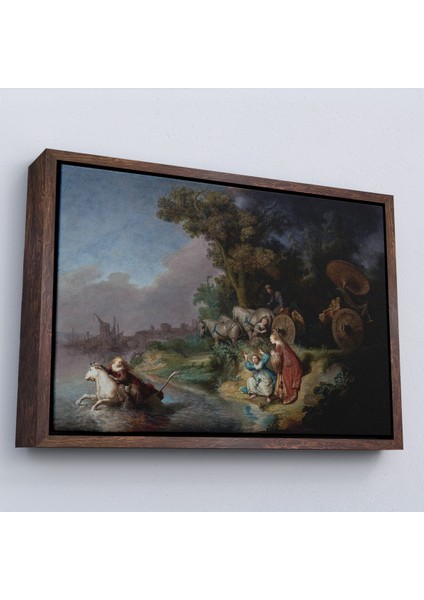 Çerçeveli Dekoratif Kanvas Tablo, Rembrandt - Avrupalının Kaçırılışı - The Abduction Of EUROPA-7138 fiyatları
