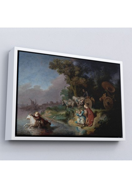Çerçeveli Dekoratif Kanvas Tablo, Rembrandt - Avrupalının Kaçırılışı - The Abduction Of EUROPA-7138 fırsatları