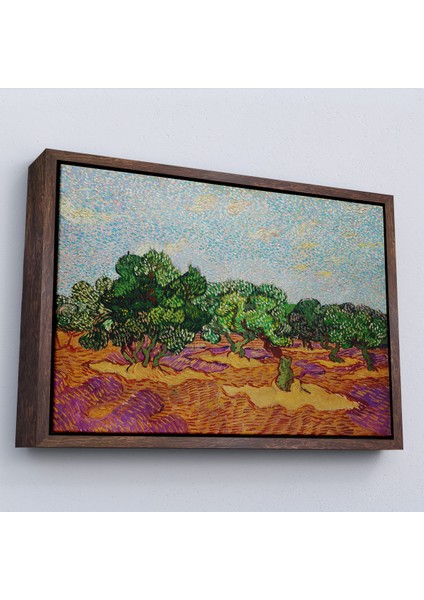 Çerçeveli Dekoratif Kanvas Tablo, Vincent Willem Van Gogh - Zeytin Ağaçları - Olive TREES-7155 fiyatları