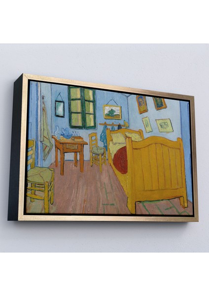 Çerçeveli Dekoratif Kanvas Tablo, Vincent Van Gogh - Arlesda Yatak Odası - Bedroom In ARLES-7179 fiyatları