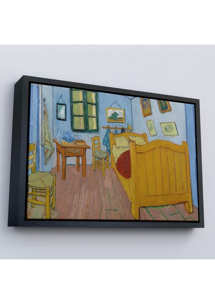 Çerçeveli Dekoratif Kanvas Tablo, Vincent Van Gogh - Arlesda Yatak Odası - Bedroom In ARLES-7179 modelleri