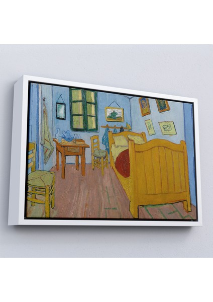 Çerçeveli Dekoratif Kanvas Tablo, Vincent Van Gogh - Arlesda Yatak Odası - Bedroom In ARLES-7179 fırsatları