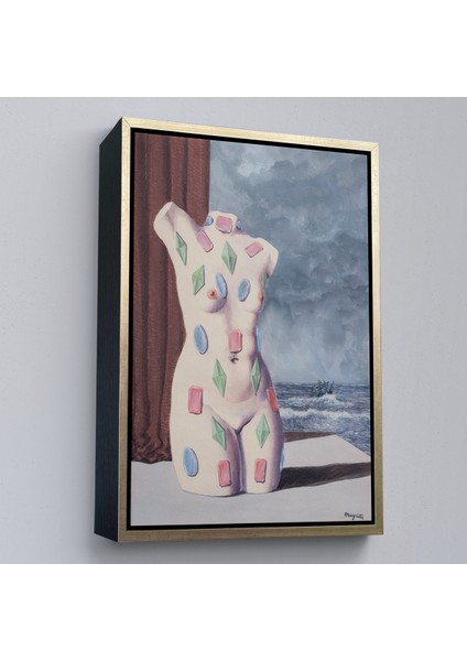 Çerçeveli Dekoratif Kanvas Tablo, Rene Magritte - Su Damlası TABLOSU-7345 fiyatları