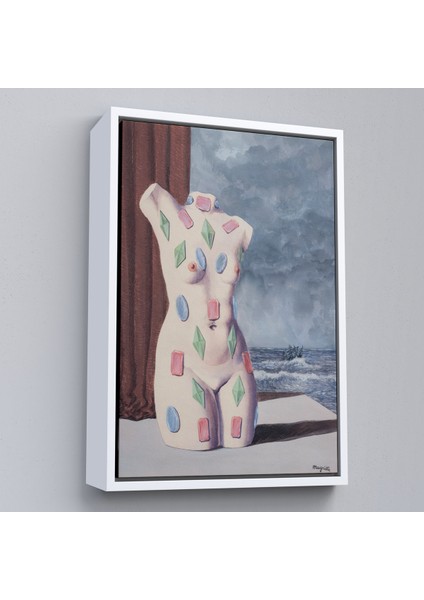 Çerçeveli Dekoratif Kanvas Tablo, Rene Magritte - Su Damlası TABLOSU-7345 fırsatları