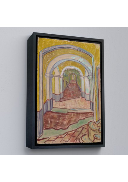 Çerçeveli Kanvas Tablo, Vincent Van Gogh - Akıl Hastanesi Koridor Girişi Corridor In The ASYLUM-7474 modelleri