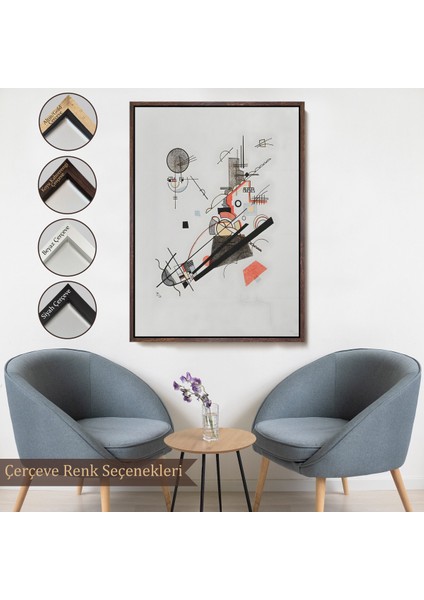 Çerçeveli Dekoratif Kanvas Tablo, Vasily Kandinsky - Mutlu Yükseliş TABLOSU-7492