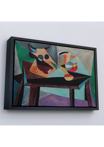 Çerçeveli Dekoratif Kanvas Tablo, Pablo Picasso - Boğa Kafası TABLO-7103 modelleri