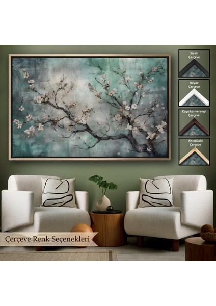 Çerçeveli Dekoratif Kanvas Tablo, Kiraz Ağacı TABLOSU-7232