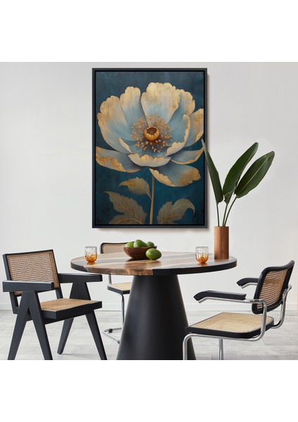 Çerçeveli Dekoratif Kanvas Tablo, Dekoratif Çiçek TABLOSU-7626