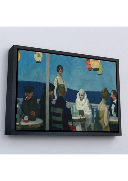 Çerçeveli Dekoratif Kanvas Tablo, Edward Hopper - Mavi Gece TABLO-7131 fırsatları
