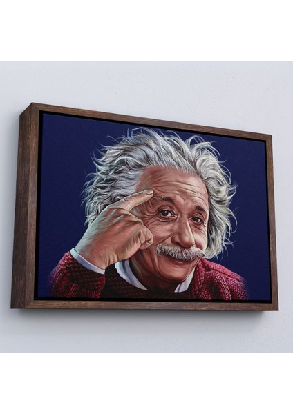 Çerçeveli Dekoratif Kanvas Tablo, Albert Einstein TABLOSU-7252 fiyatları
