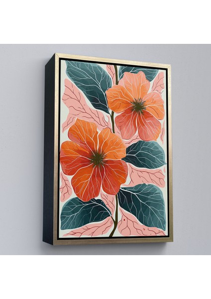 Çerçeveli Dekoratif Kanvas Tablo, Şakayık Çiçekleri TABLO-7640 modelleri