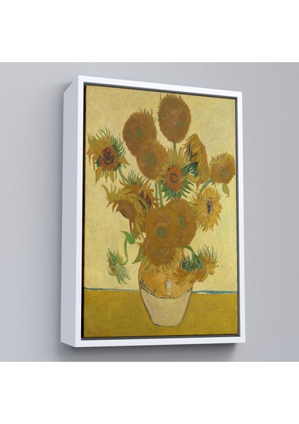 Çerçeveli Dekoratif Kanvas Tablo, Vincent Van Gogh - Ayçiçekleri TABLO-7468