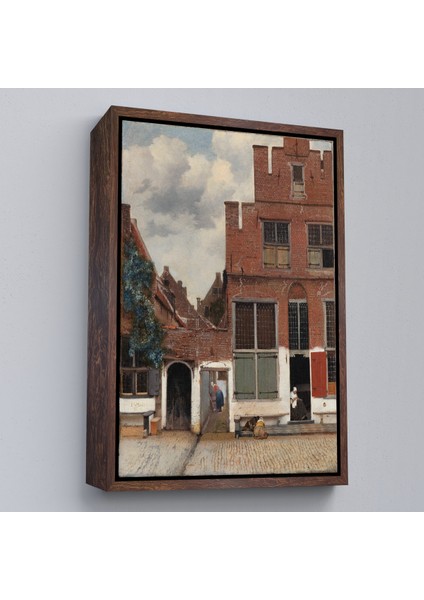 Çerçeveli Dekoratif Kanvas Tablo, Johannes Vermeer - Küçük Sokak TABLOSU-7472 fiyatları