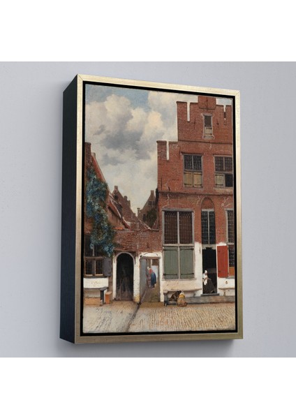 Çerçeveli Dekoratif Kanvas Tablo, Johannes Vermeer - Küçük Sokak TABLOSU-7472 modelleri
