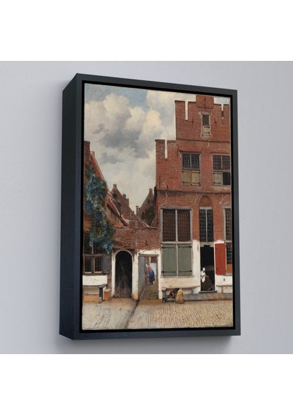 Çerçeveli Dekoratif Kanvas Tablo, Johannes Vermeer - Küçük Sokak TABLOSU-7472 fırsatları