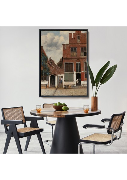 Çerçeveli Dekoratif Kanvas Tablo, Johannes Vermeer - Küçük Sokak TABLOSU-7472