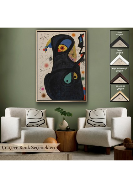 Çerçeveli Dekoratif Kanvas Tablo, Citon Joan Miro - Vladimir TABLO-7484