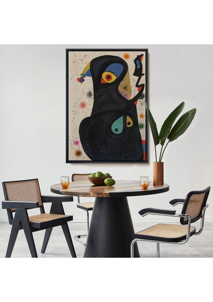 Çerçeveli Dekoratif Kanvas Tablo, Citon Joan Miro - Vladimir TABLO-7484