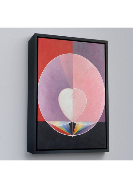 Çerçeveli Dekoratif Kanvas Tablo, Hilma Af Klint - Güvercinler Tablosu - DOVES-7284