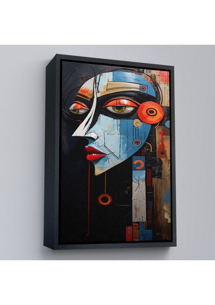Çerçeveli Dekoratif Kanvas Tablo, Rustik Soyut Kadın TABLOSU-7676 modelleri