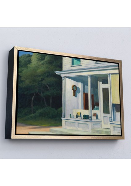 Çerçeveli Dekoratif Kanvas Tablo, Edward Hopper - Sabah Yedide Tablosu - Seven A.M-7130 fiyatları