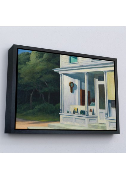 Çerçeveli Dekoratif Kanvas Tablo, Edward Hopper - Sabah Yedide Tablosu - Seven A.M-7130 modelleri