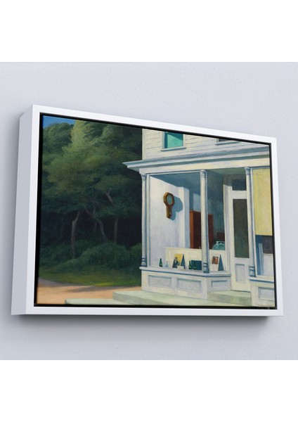 Çerçeveli Dekoratif Kanvas Tablo, Edward Hopper - Sabah Yedide Tablosu - Seven A.M-7130 fırsatları